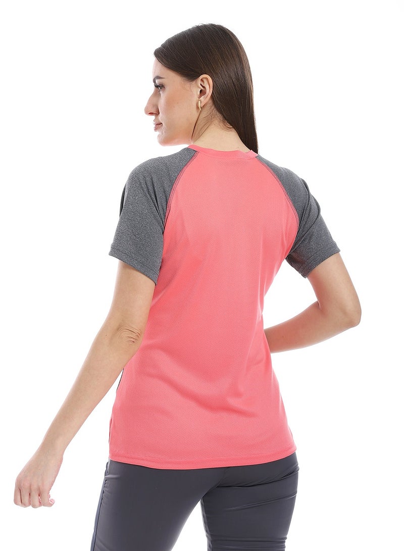 Caesar women sport t-shirt with half sleeves  - Image 4