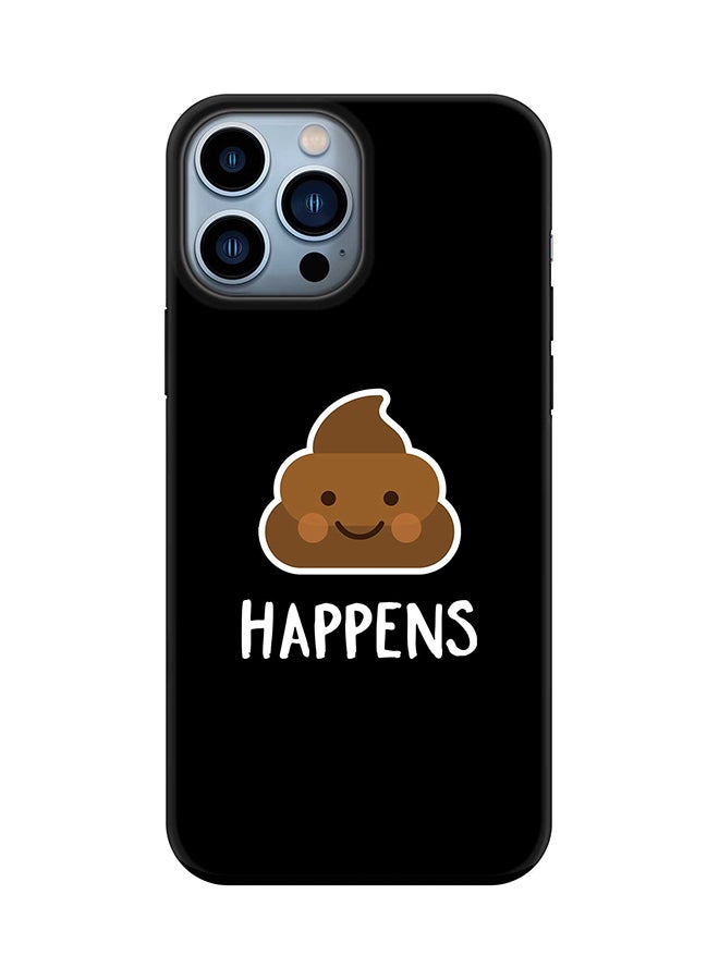 Tough Pro Series Case for Apple iPhone 14 Pro Max Dual Layer hybrid PC & TPU Customized Mobile Cover Shield with inner TPU protection Matte Finish - sh*t happens