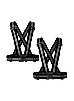 Rock Pow Reflective Vest (2Pack)Adjustable Lightweight Elastic Safety Vest Outdoor Gear  - Image 1