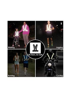 Rock Pow Reflective Vest (2Pack)Adjustable Lightweight Elastic Safety Vest Outdoor Gear  - Image 4