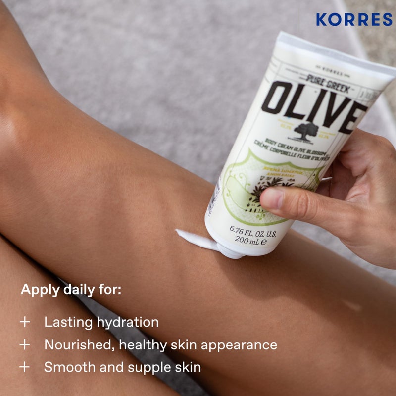 KORRES Olive Body Lotion for Dry Skin Moisturizer Cream with Vitamin E, Aloe and Pure Greek Olive Oil for Body Care, Hydrating & Nourishing for Smooth, Supple Skin, - Image 5
