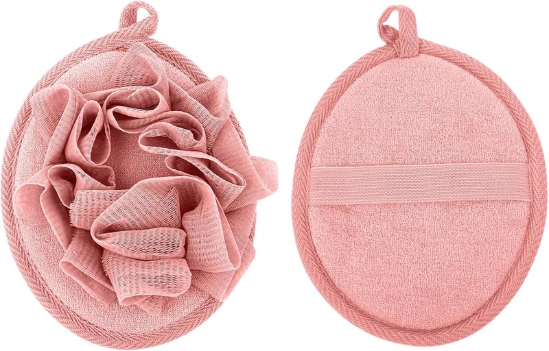Shower Puff Body Scrubber Loofah Sponge Bath Scrunchies Mesh Pouf Washable Exfoliator Loofah Sponge Shower Scrub Sponges Body Washing Scrubber Bath Ball