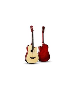 Megarya 38 INCH NATURAL CUTAWAY ACOUSTIC GUITAR  - Image 1