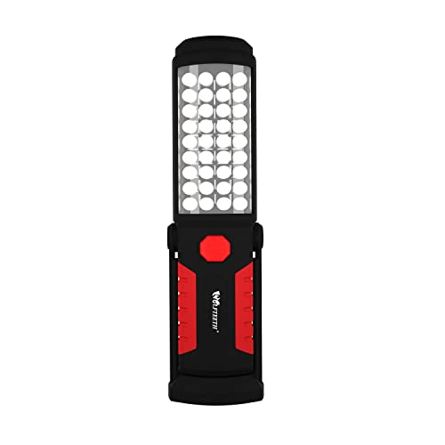 Wolfteeth 36+5 LED Torch Inspection Lamp Camping Light,Hands-Free Garage Workshop Flashlight for Auto,Emergencies with Adjusting Stand, Hanging Hook and Magnet Base - Image 1