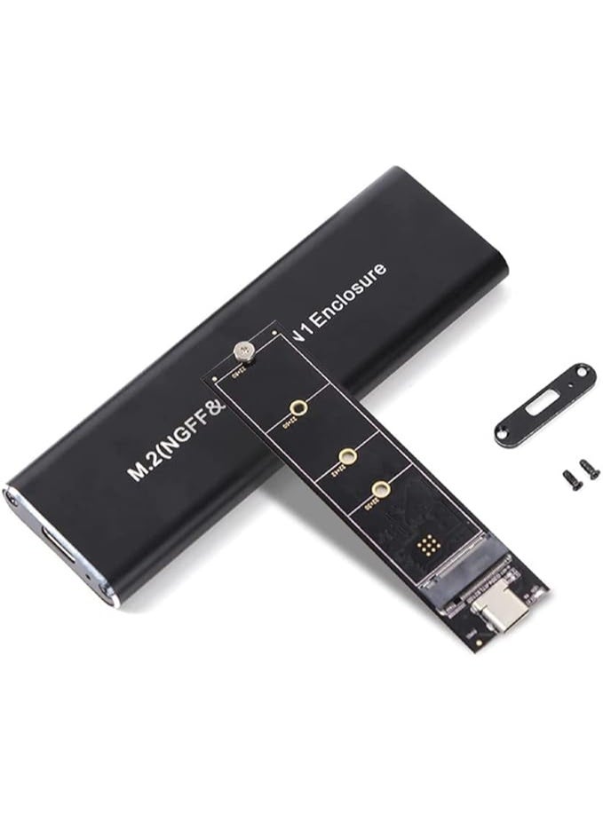 NVMe SSD Enclosure – M.2 NVMe to USB-C Adapter – 10Gbps High-Speed USB 3.1 Gen2 External Drive Box for M-Key PCIe SSD - Image 2