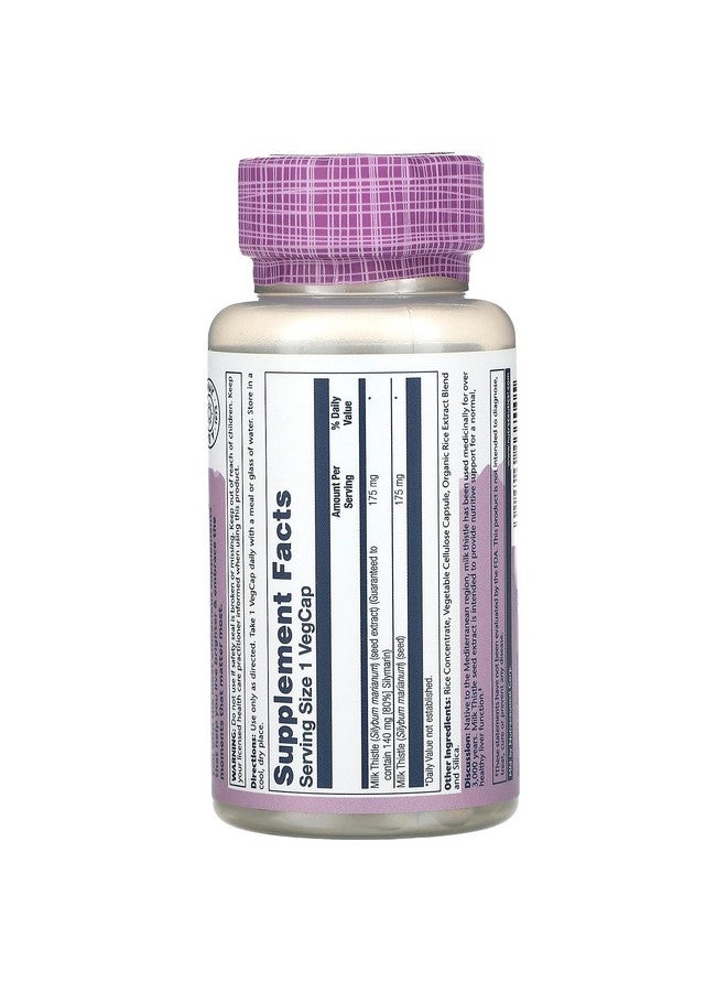 Solaray Milk Thistle Extract Supplement, 175mg, 60 Count - Image 2