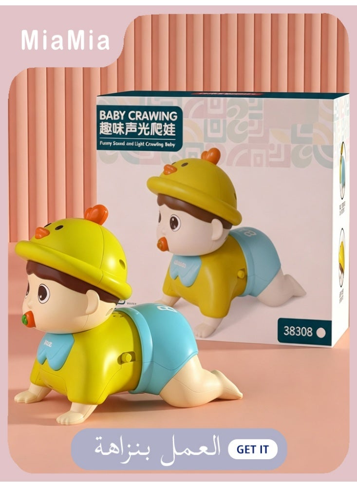 Miamia New Arrival Infants Electric Interactive Early Education Battery Operated Learn Crawling Toys Baby Crawling Doll Toys - Image 1