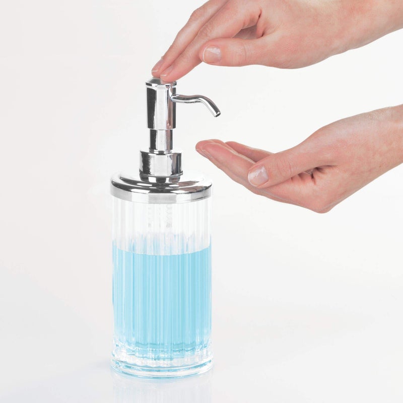 Interdesign Idesign Alston Plastic Liquid Soap Pump And Lotion Dispenser For Kitchen, Bathroom, Sink, Vanity, 3.5" X 3.5" X 8" - Image 5