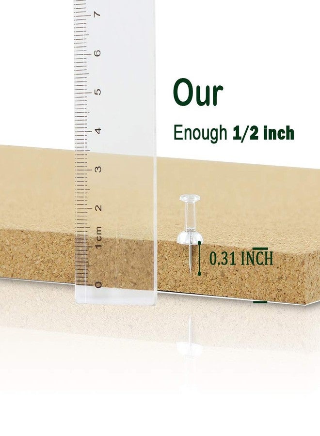 CRCHOM Cork Board Tiles 12"x12" - 1/2" Thick 4 Pack Cork Board Square Bulletin Boards Self Adhesive Corkboards for Walls Pin Boards Corkboards for Office Home School Decor - Image 3