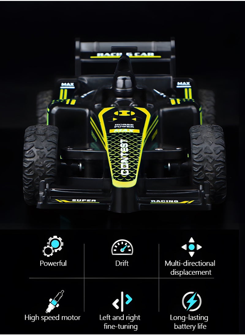 GROIC F1 Remote Control Car, Electric RC Car, Rechargeable Remote Control Stunt Car Toys, Children's Simulation Electric Racing Four-wheel Drive Racing  - Image 2