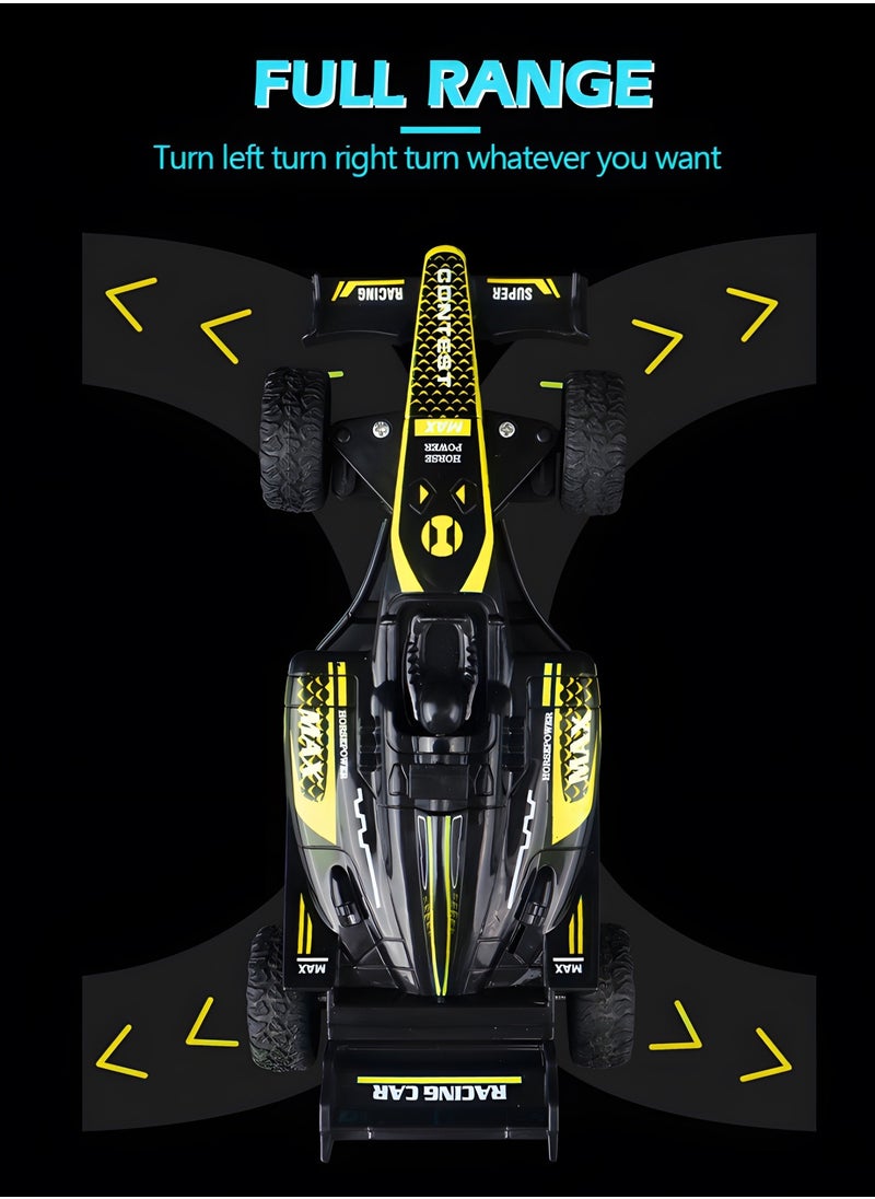 GROIC F1 Remote Control Car, Electric RC Car, Rechargeable Remote Control Stunt Car Toys, Children's Simulation Electric Racing Four-wheel Drive Racing  - Image 5