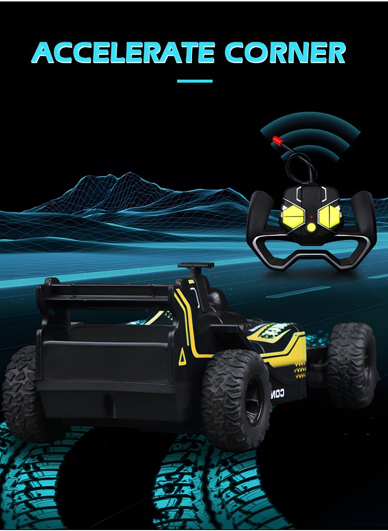 GROIC F1 Remote Control Car, Electric RC Car, Rechargeable Remote Control Stunt Car Toys, Children's Simulation Electric Racing Four-wheel Drive Racing  - Image 4