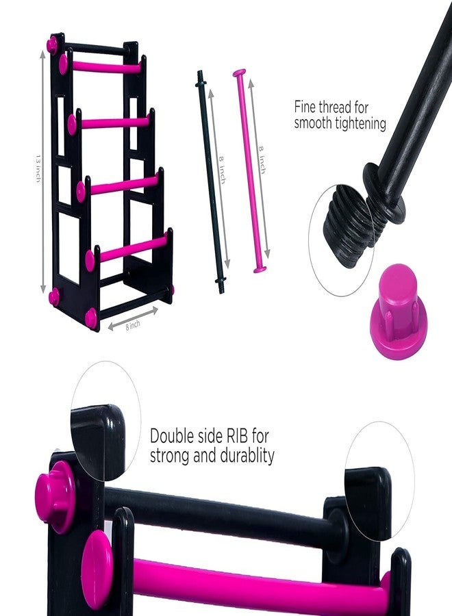 RSV Plastic Earring Organizer & Bangle Organizer for Women, Black - Image 2