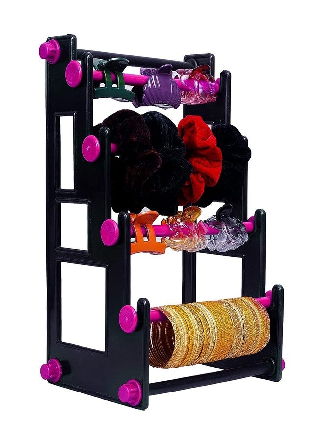 RSV Plastic Earring Organizer & Bangle Organizer for Women, Black - Image 3