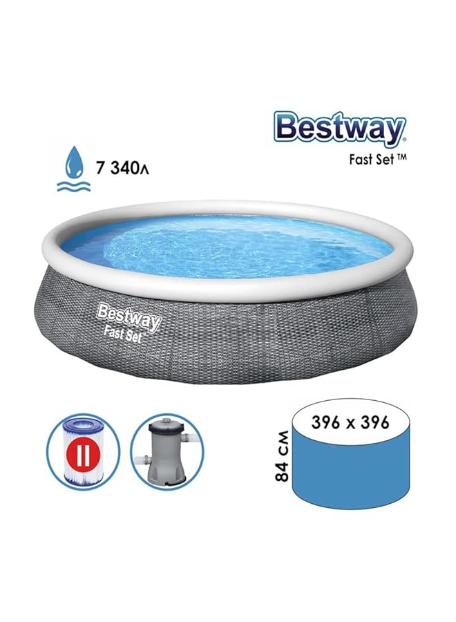 بست واي مجموعة حمام السباحة السريع 396 × 84 سم - Image 4