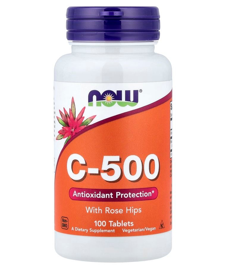 now C-500 with Rose Hips 100 Tablets