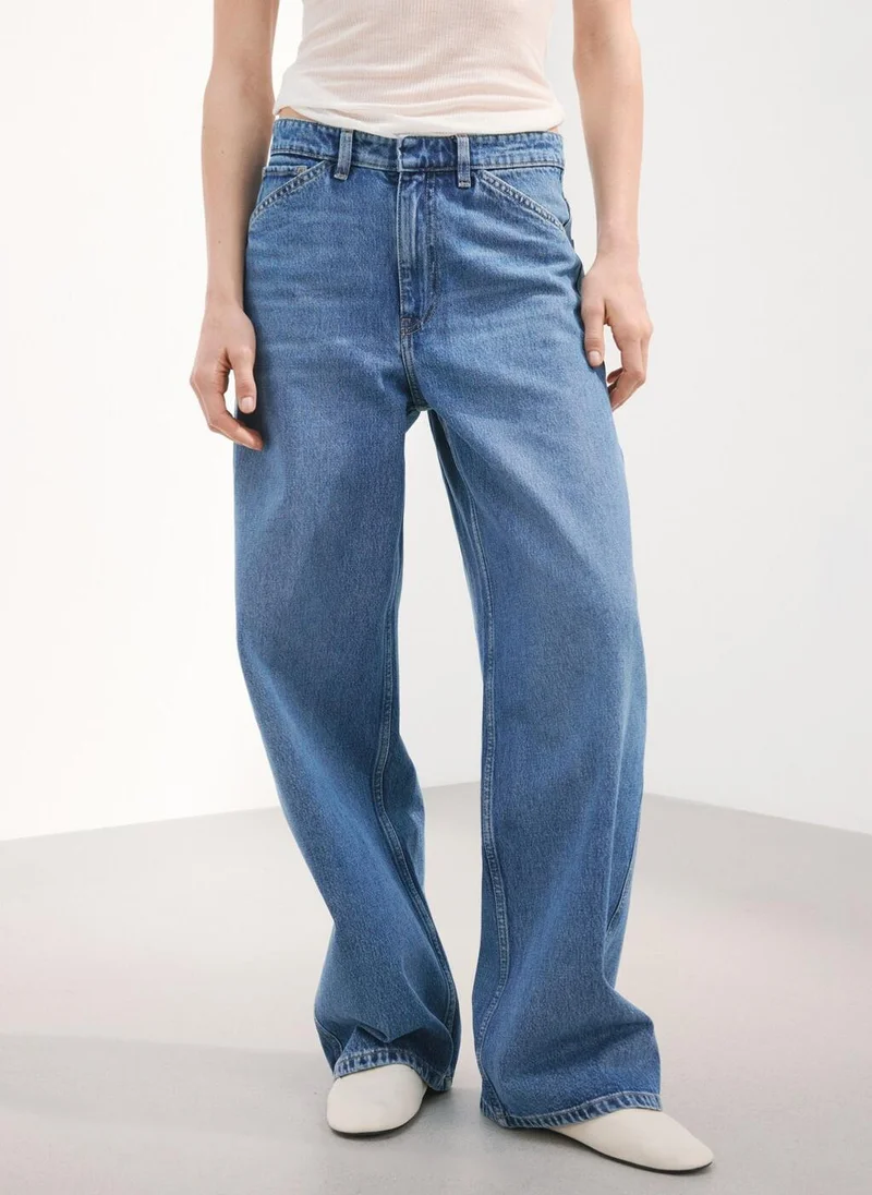 مانجو Mid-rise balloon jeans