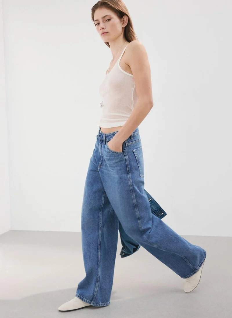 Mango  Mid-rise balloon jeans for Women | Best Price UAE