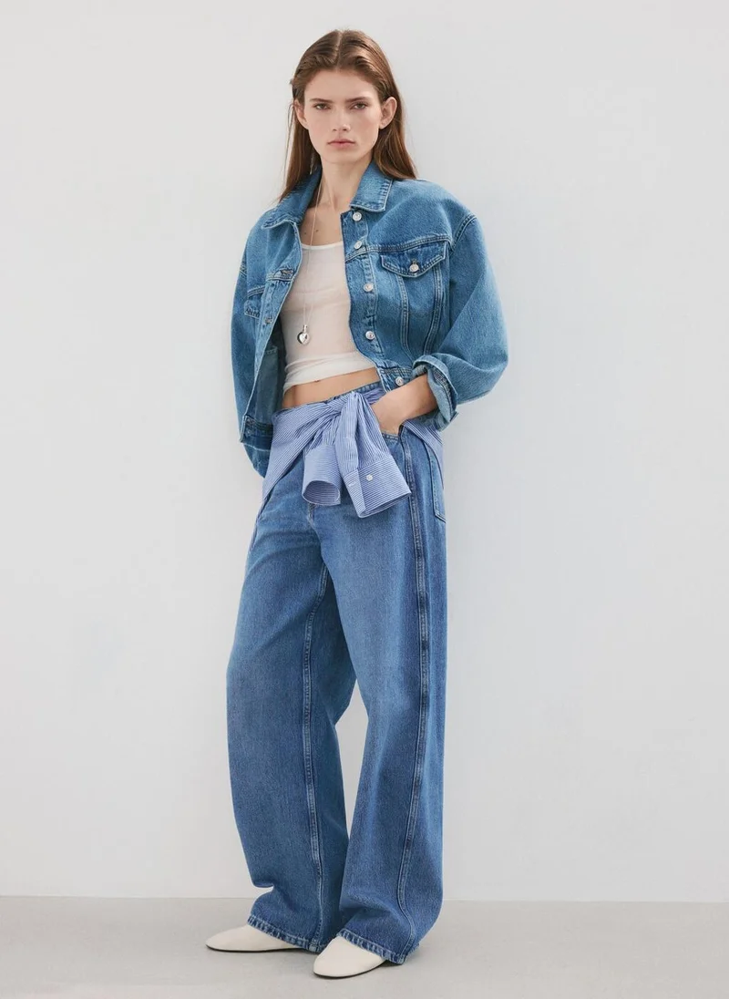 Mango  Mid-rise balloon jeans for Women | Best Price UAE