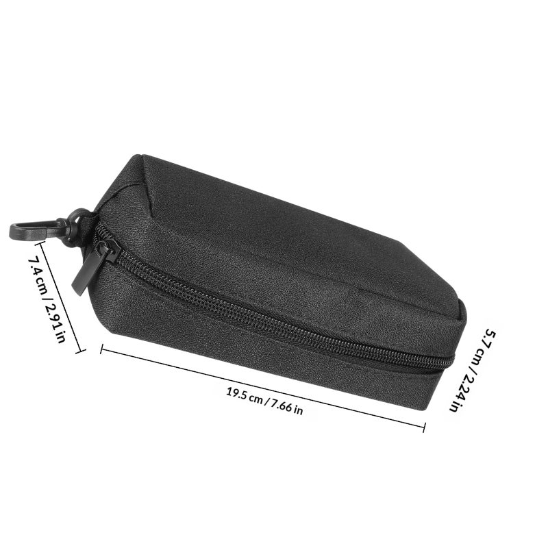 Double Eyeglass Case Soft Travel Sunglasses Organizer Dual Use Glasses Pouch With Zipper Ideal For Reading And Sunglasses - Image 2