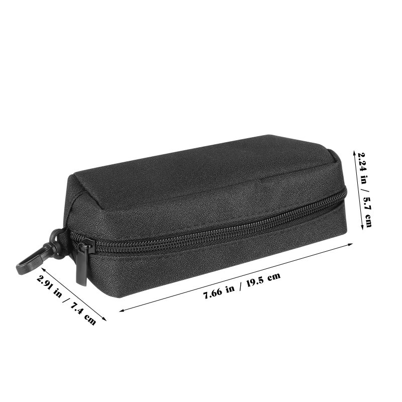 Double Eyeglass Case Soft Travel Sunglasses Organizer Dual Use Glasses Pouch With Zipper Ideal For Reading And Sunglasses - Image 3