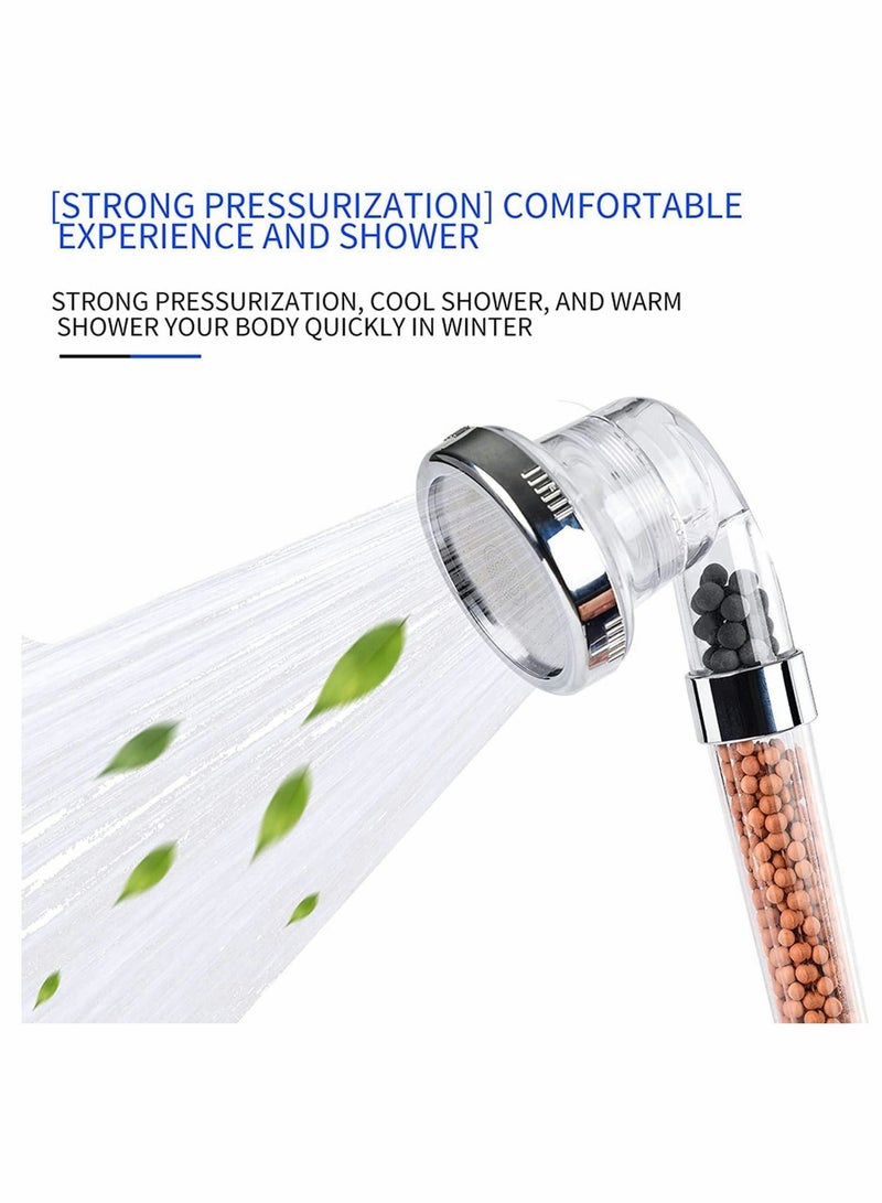 Excefore Shower Head Filter, Water Saving Filtration High Pressure for Low Pressure Increaser Shower, Handheld Shower Heads for Hard Water, 3 Spray Modes Adjustable  - Image 2