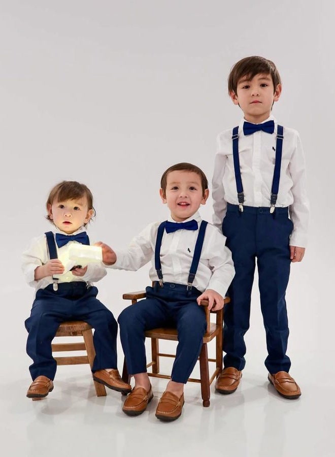 GUCHOL Child Kids Suspenders Bow Tie for Boys and Girls Adjustable Elastic Classic Accessory Sets Age 1 to 13 Year, Red, 26 INCH (1-5 Year) - Image 5