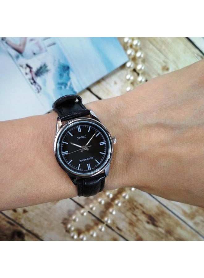 CASIO Women Leather Analog Watch LTP-V005L-1AUDF - Image 5