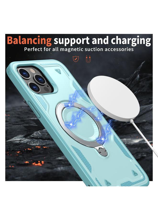 زبون جراب لهاتف iPhone 12 Pro PC Hybrid TPU Armor MagSafe Ring Holder جراب هاتف - Image 3