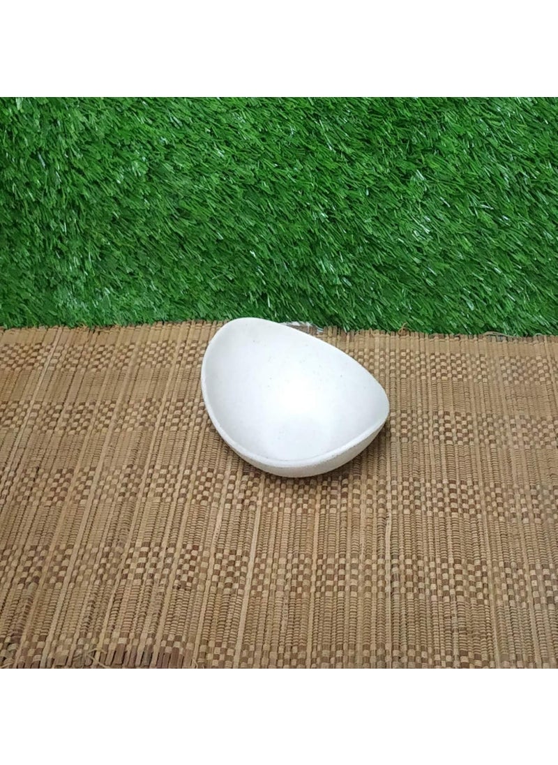 Caffeine Caffeine Ceramic Handmade White Matte Breakfast Set (Set of 3)  - Image 5