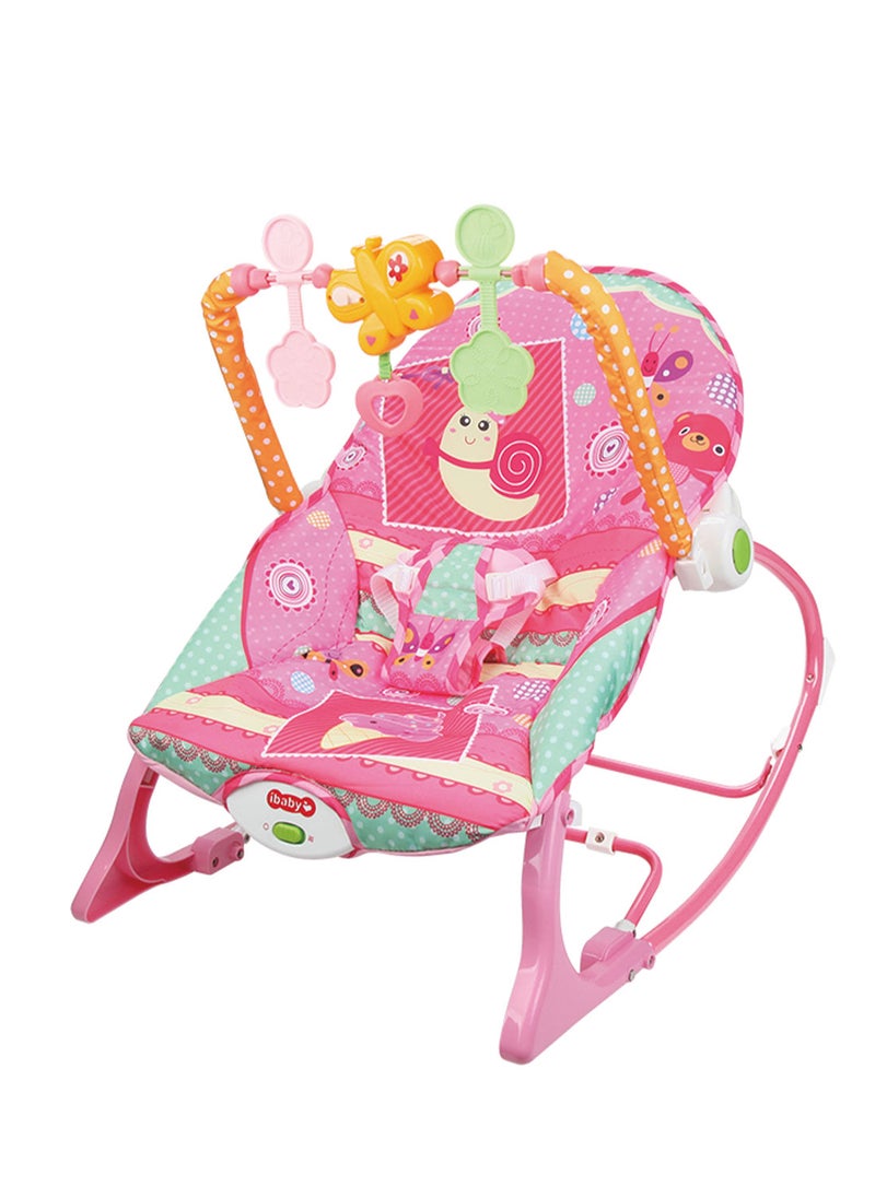 MaBaby - Multifunctional Baby Rockers, Cartoon Newborn Rocking Chair With Music And Toy, Can Sit And Lie, Baby Bouncer - Image 1