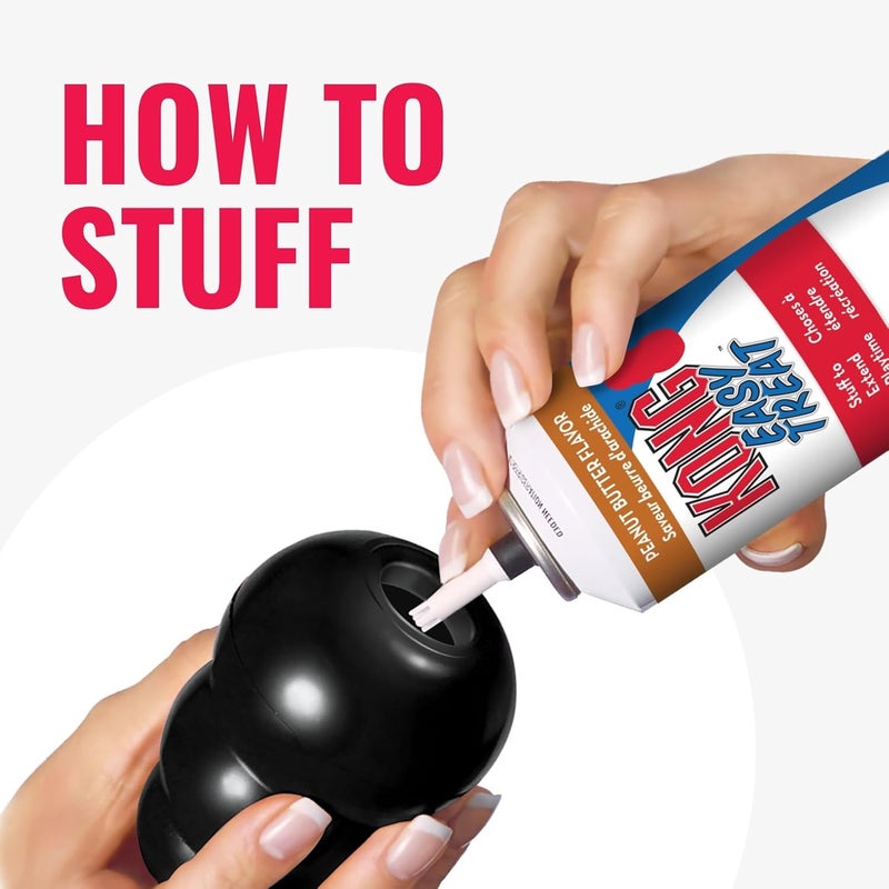 KONG Extreme Dog Toy - Tough Natural Rubber Chew Toy for Medium Dogs - Black - Image 5