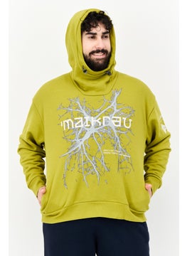 Adidas Men Sportswear Fit Long Sleeve Outdoor Hoodies, Olive  - Image 1
