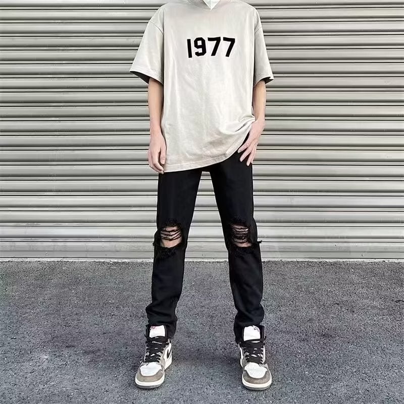 Unisex Casual Daily Denim Jeans - Image 1