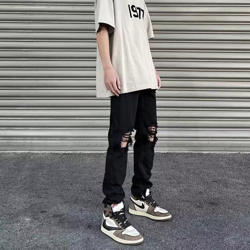 Unisex Casual Daily Denim Jeans - Image 3