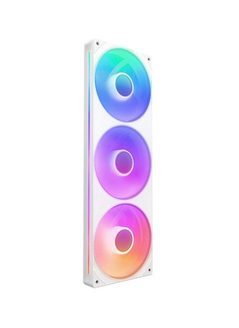 F360 RGB Core 360mm Single-Frame RGB Fan Unit, Versatile Connectivity, Optimal Performance, Fluid Dynamic Bearings, Radiant RGB Lighting, PWM Control, Silent Operation, White | RF-U36HF-W1