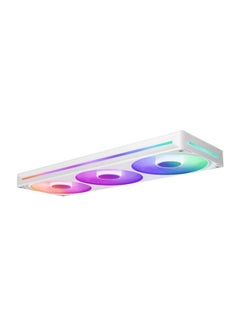 NZXT F360 RGB Core 360mm Single-Frame RGB Fan Unit, Versatile Connectivity, Optimal Performance, Fluid Dynamic Bearings, Radiant RGB Lighting, PWM Control, Silent Operation, White | RF-U36HF-W1  - Image 3