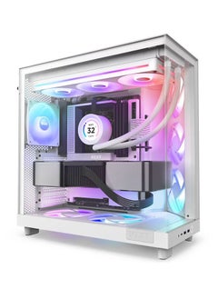NZXT F360 RGB Core 360mm Single-Frame RGB Fan Unit, Versatile Connectivity, Optimal Performance, Fluid Dynamic Bearings, Radiant RGB Lighting, PWM Control, Silent Operation, White | RF-U36HF-W1  - Image 5