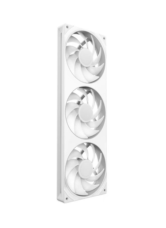 NZXT - F360 RGB Core 360mm Single-Frame RGB Fan Unit, Versatile Connectivity, Optimal Performance, Fluid Dynamic Bearings, Radiant RGB Lighting, PWM Control, Silent Operation, White | RF-U36HF-W1 - Image 1