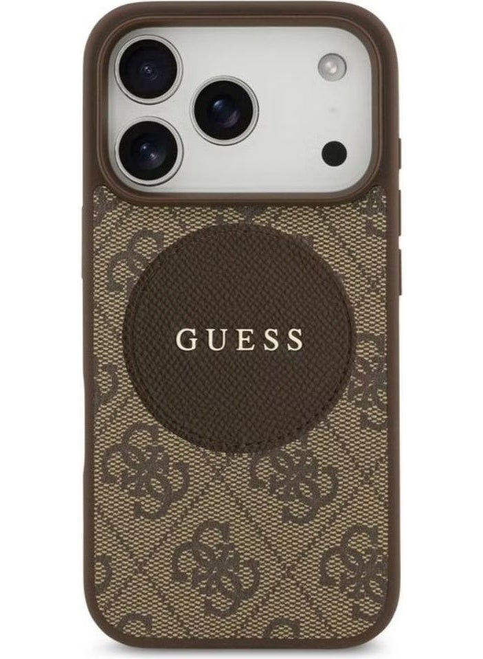 GUESS Guess - 4G Circle Classic Logo MagSafe (GUHMP17XP4PGRSGW) - iPhone 17 Pro Max - Brown - Image 3