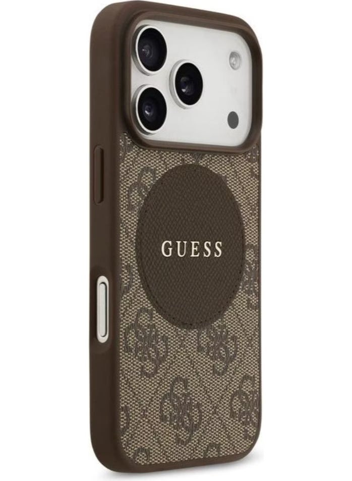 GUESS Guess - 4G Circle Classic Logo MagSafe (GUHMP17XP4PGRSGW) - iPhone 17 Pro Max - Brown - Image 2