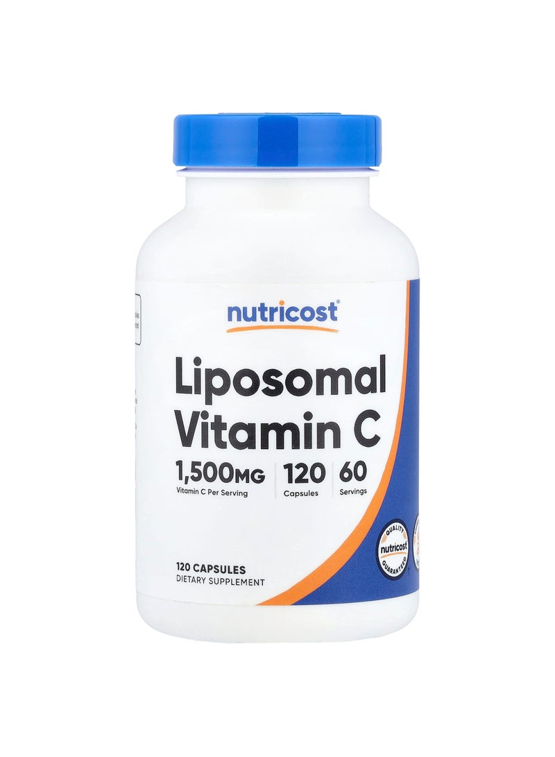 Nutricost Liposomal Vitamin C, 120 Capsules (750 mg per Capsule)