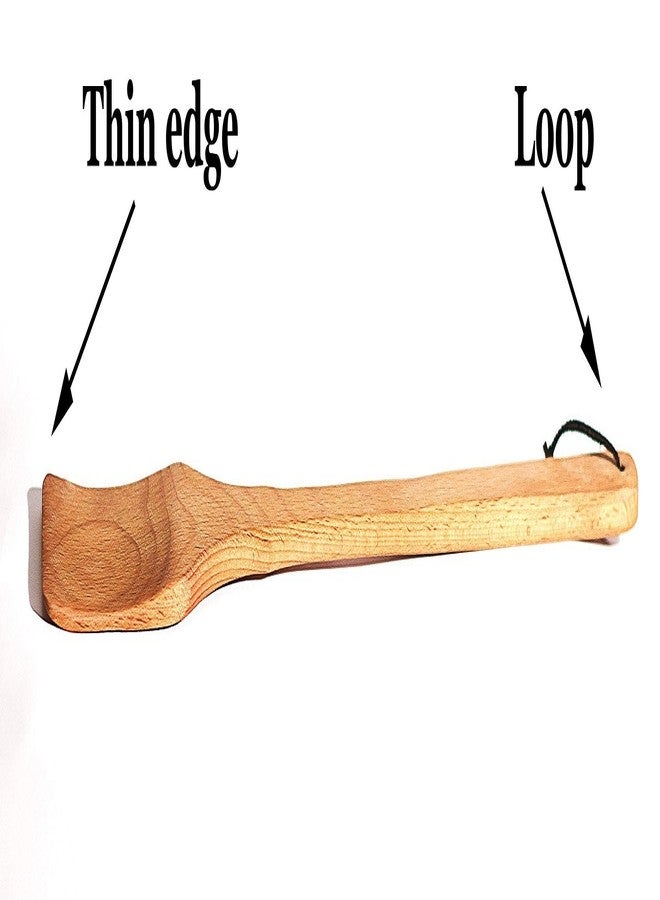 ECOSALL Large Wooden Spoon - 18-inch Heavy Duty Cajun Stir Paddle for Cooking in Big Pots & Wall Décor - Big Spoon For Brewing, Grill, Mixing, Stirring - Solid Natural Hard Wood Long Spatula. - Image 2