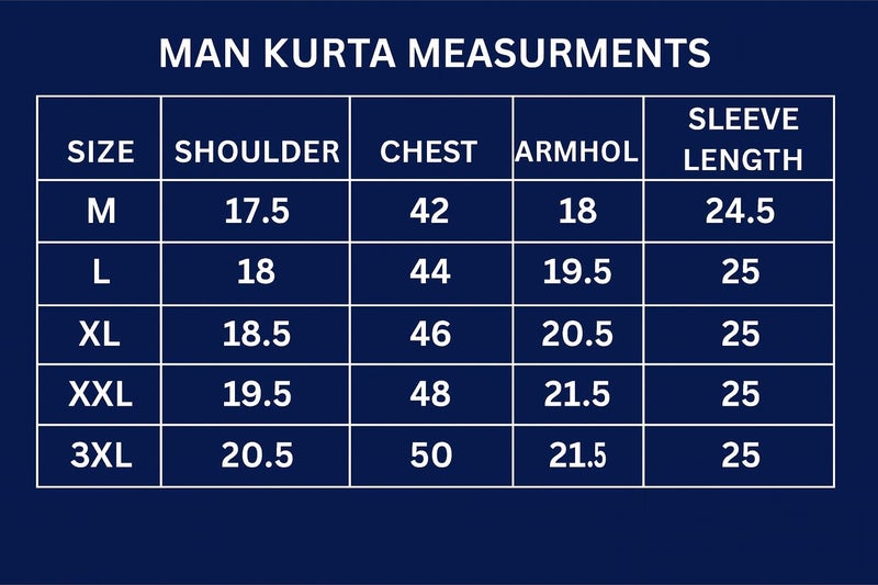 Kalaanj Men's Embroidered Silk Kurta || Only Kurta (KALSS2504MK-Blue-XXL) - Image 2