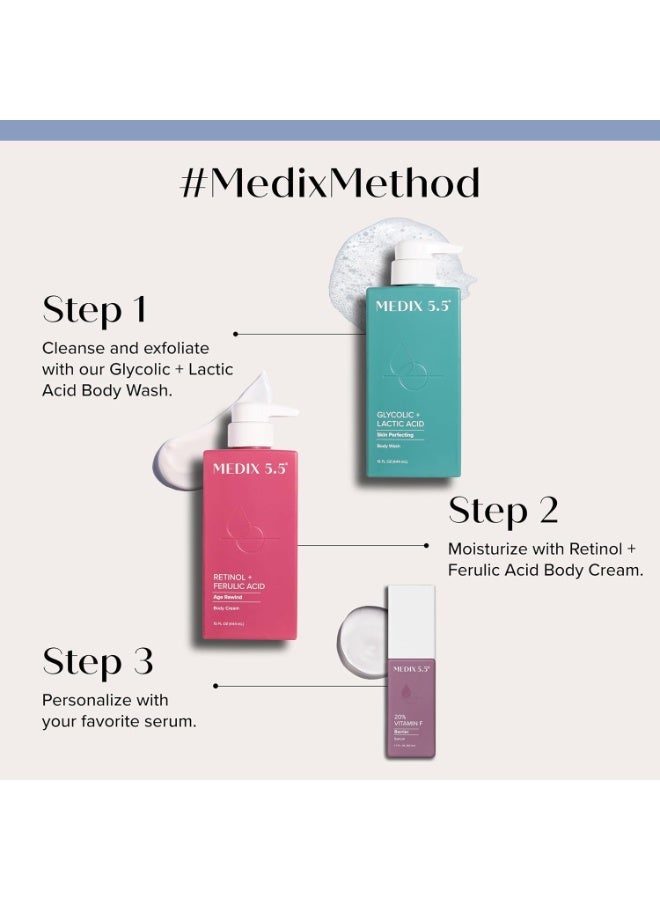 Medix 5.5 Retinol Cream With Ferulic Acid Anti Sagging Treatment Targets Crepey Wrinkles And Sun Damaged Skin Anti Aging Cream Infused With Black Tea Aloe Vera And Chamomile 15 Ounce Multi - Image 4