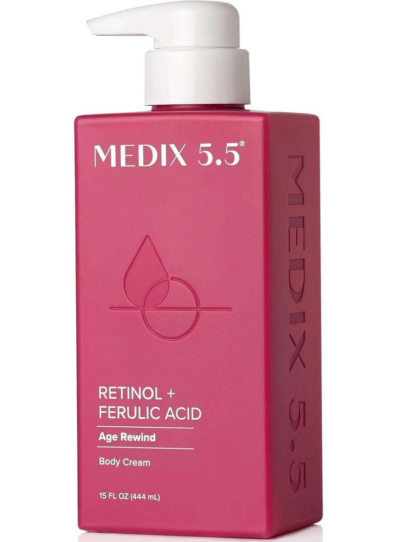 Medix 5.5 Retinol Cream With Ferulic Acid Anti Sagging Treatment Targets Crepey Wrinkles And Sun Damaged Skin Anti Aging Cream Infused With Black Tea Aloe Vera And Chamomile 15 Ounce Multi - Image 1