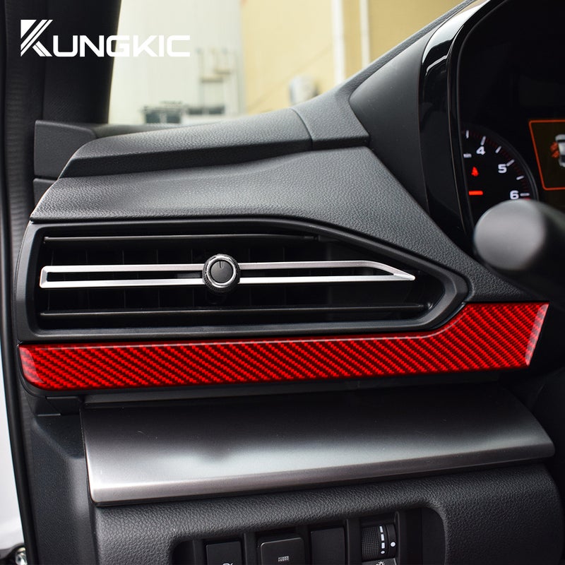 Real Soft Carbon Fiber Sticker for Subaru WRX/WRX STI 2022-2024 Driver Side Air Outlet Interior Trim (RHD/LHD) - Image 3