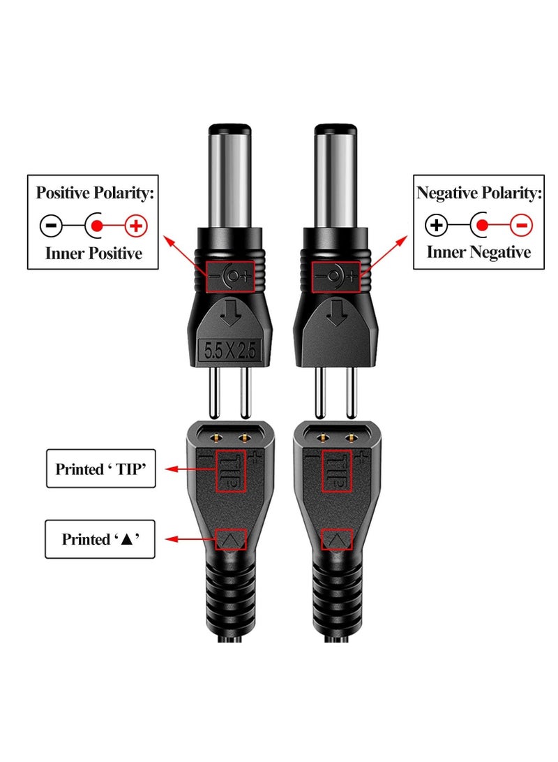 KASTWAVE 30W Reverse Polarity Universal AC Adapter Multi Voltage DC Power Supply, with 9pcs Adaptor Tips, Compatible with 3V to 12V Household Electronics, 2Amp Output - Image 3
