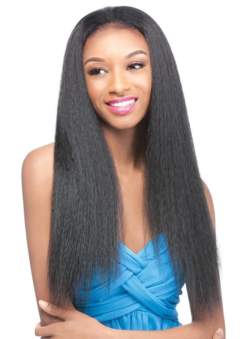Outre Synthetic Hair Half Wig Quick Weave Annie, 1B - Image 1