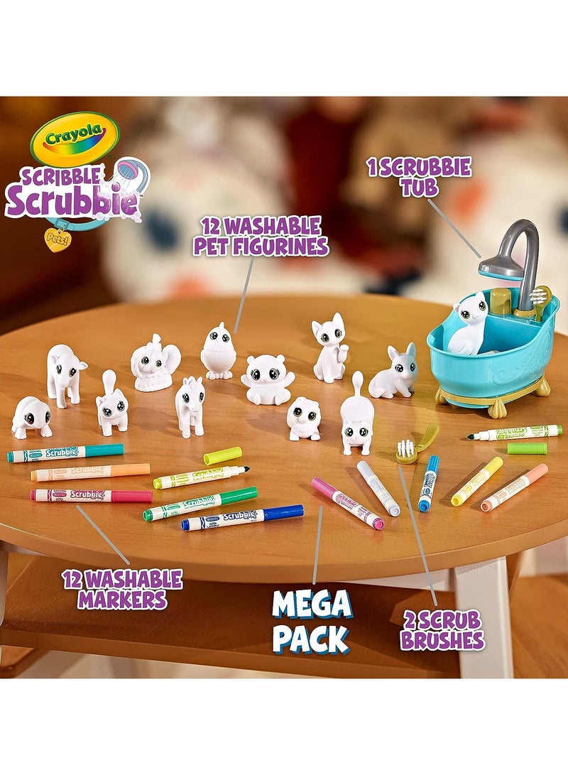 Crayola Scribble Scrubbie Pets Mega Blue Tub Playset - Image 3